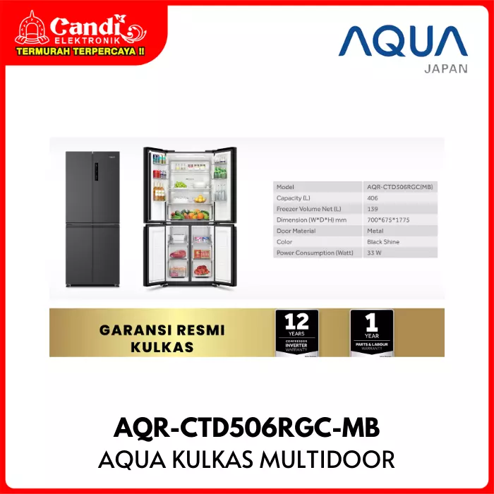 KULKAS MULTI DOOR AQUA